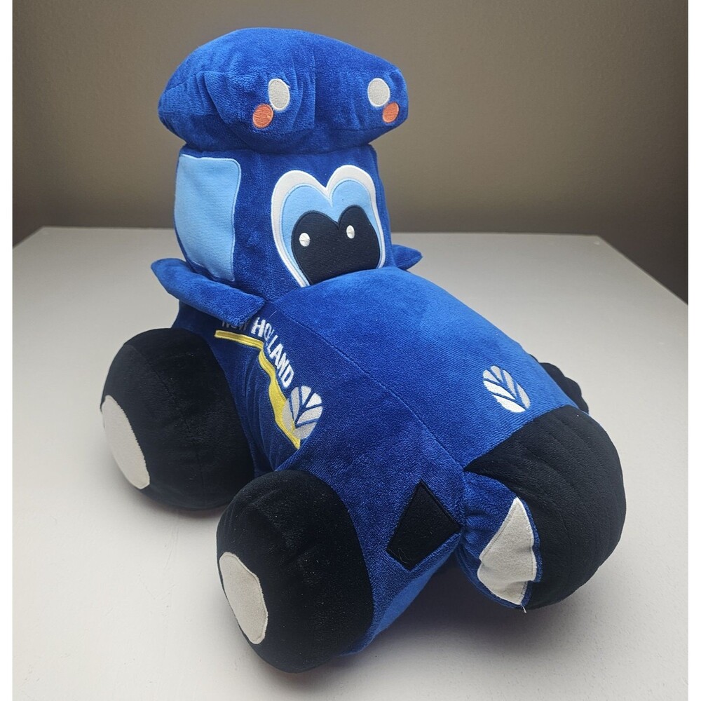 Pillow Pets New Holland Blue Tractor Plush Pillow Pet 18" Medium 2013
